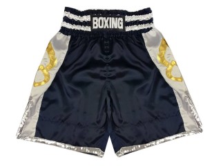 Personalised Boxing Trunks : KNBSH-029-Navy